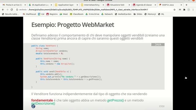 Lezione sulle interfacce in java смотреть онлайн