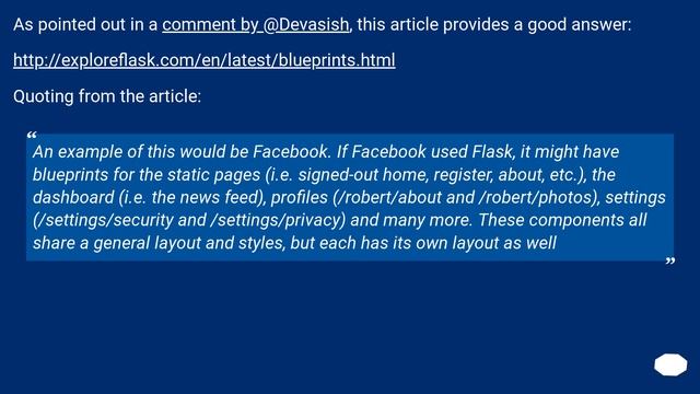 What are Flask Blueprints, exactly? смотреть онлайн
