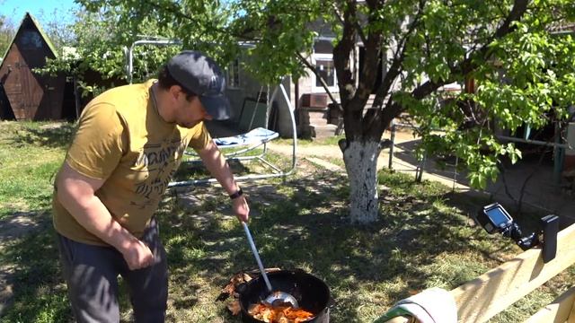 Плов из говядины в казане смотреть онлайн