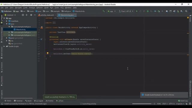 Android Studio Tutorial - Java vs Kotlin | Hello World смотреть онлайн