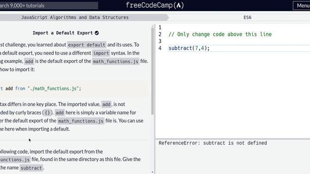 Lesson 25 | ES6 | Import a Default Export смотреть онлайн
