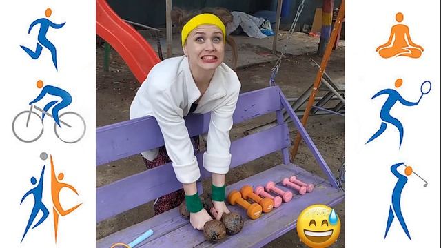 Самые Смешные Приколы | Тяжёлые гантели | FunnySisters №5 смотреть онлайн