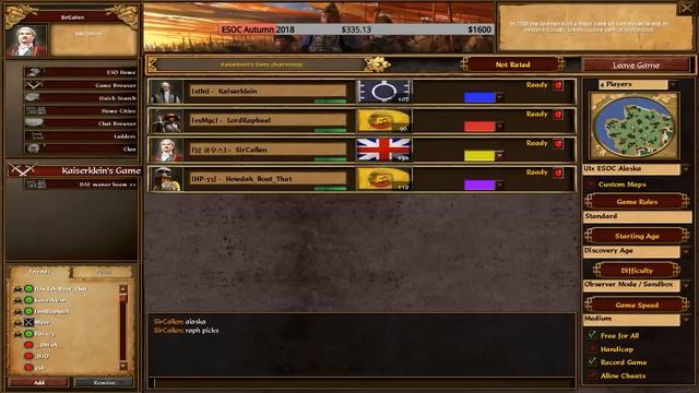 [AoE3] ESOC Grand Tour S1 // Sup Cup #3 − GRAND FINALS: LordRaphael vs Kaiserklein смотреть онлайн