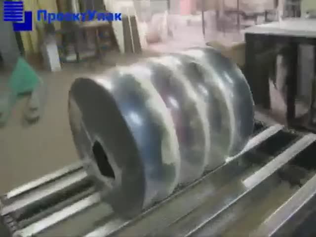 Упаковка катушек в пленку смотреть онлайн