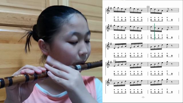 G key dizi tonguing exercise with notation video动态乐谱《五声音阶》G调竹笛练习 简谱+五线谱动态乐谱《五声音阶》G调竹笛练习 简谱+五线谱 смотреть онлайн