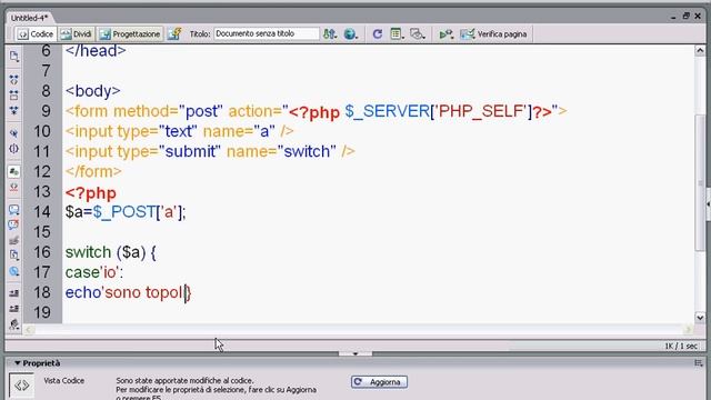 PHP/base Switch смотреть онлайн