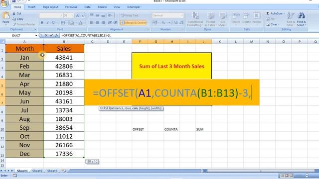 Excel OFFSET Function for Dynamic Calculations || Offset function kaise use karein || Advance Excel смотреть онлайн
