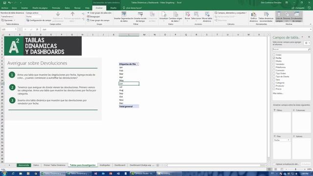 Mini curso de Business Intelligence en Excel - Tablas Dinámicas, Gráficas y Dashboards - Parte 1 смотреть онлайн
