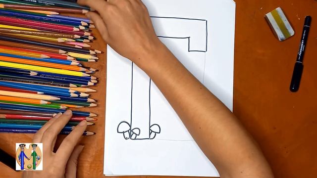 Как нарисовать букву Г. Онлайн-школа рисования "Малевашки" смотреть онлайн