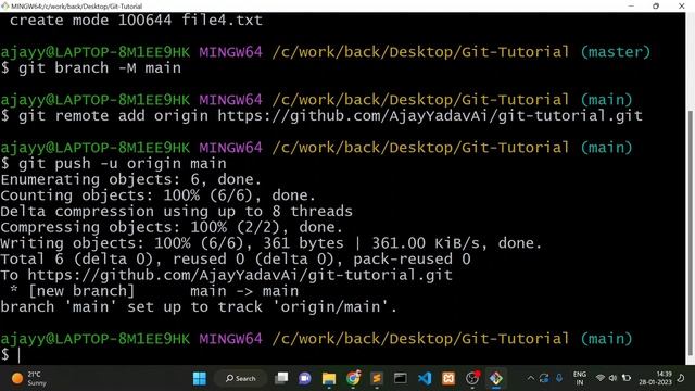 Git Push And Pull | Upload Local Project To Github | Git Tutorial Part #5 [Hindi] смотреть онлайн