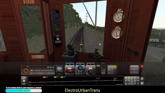 Поездка на трамвае-интерурбане Sacramento Northern в игре Train Simulator 2020 смотреть онлайн