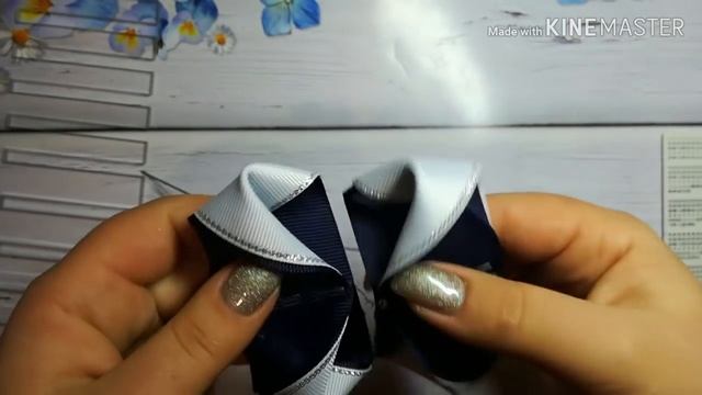 Школьные бантики, новый способ , мк/School bows, a new way/La escuela se inclina, una nueva forma. смотреть онлайн
