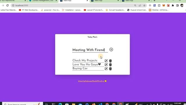 Todo List App with Add, Delete, Edit, LocalStorage using React in 2023 ( FreeS Source Code ) смотреть онлайн