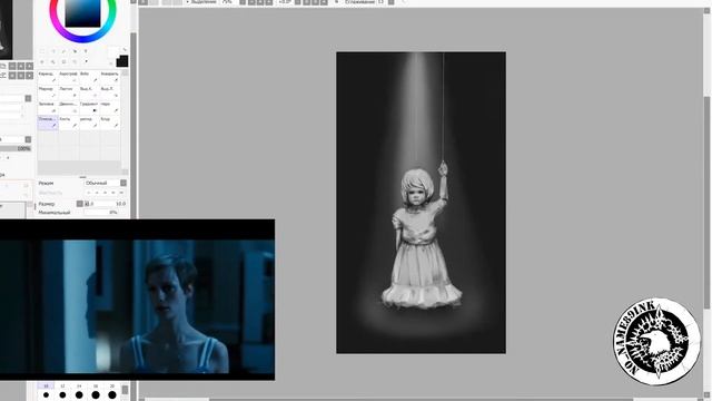 Рисунок в стиле Хоррор\ Horror ART\ Урок рисования(speed paint) смотреть онлайн