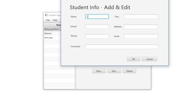 Student App - JavaFX смотреть онлайн