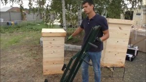Апилифт. Пасечная Тележка. Модель М-1. Тележка для перевозки ульев. www.uley.in