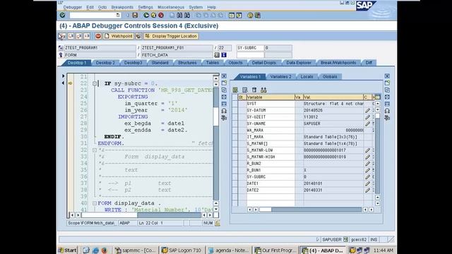Debugging SAP Program, Flow of events in ABAP - Days 6 смотреть онлайн