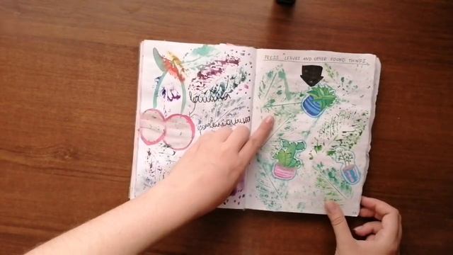 ВСЕ оформленные развороты // Обзор творческого блокнота // Wreck This Journal