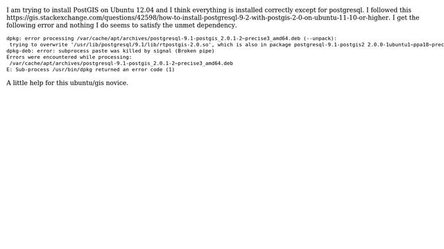 GIS: Install PostGIS on Ubuntu 12.04 смотреть онлайн