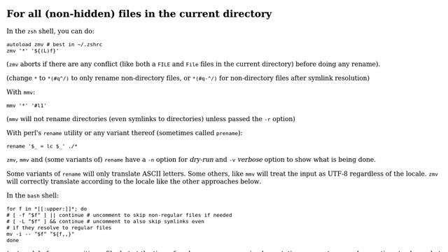 Unix & Linux: How to change uppercase letters of my file name to lower case? (2 Solutions!!) смотреть онлайн