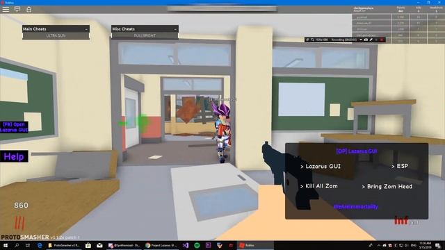 Roblox scripts showcase #4 - [OP!]Lazarus Gui - Project Lazarus: ? ZOMBIES ? смотреть онлайн