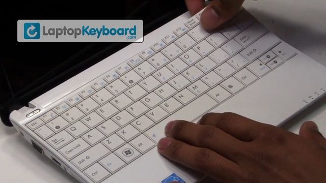 Asus Keyboard Installation Replacement Guide - Replace Remove - EEE PC Netbook