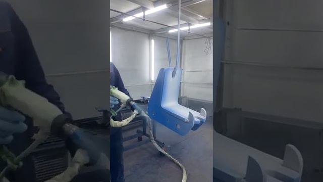 Окраска металлического изделия электростатическим методом низкого давления смотреть онлайн