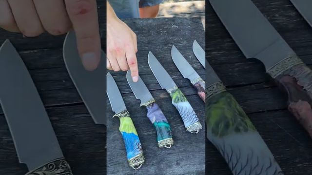 Лучшие ножи для охоты подборка из 7 ножей ручной работы сталь S390 твердость 70HRC смотреть онлайн