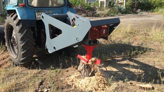 Измельчитель пней на МТЗ смотреть онлайн