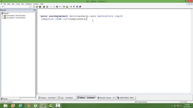 Simple Random Sampling || Data Science || SAS смотреть онлайн