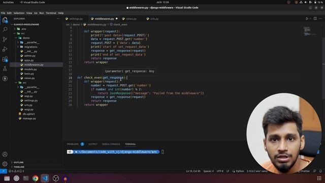 Mastering Django Middleware: Advance Function Based Middleware (Part 3) || Code with SJ смотреть онлайн