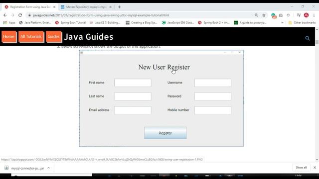 Java Swing Registration Form with MySQL Database in Eclipse смотреть онлайн
