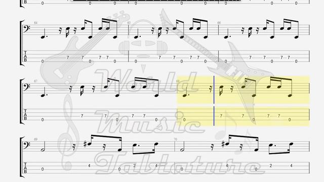 Dirty Dancing The time of my life BASS GUITAR TAB смотреть онлайн