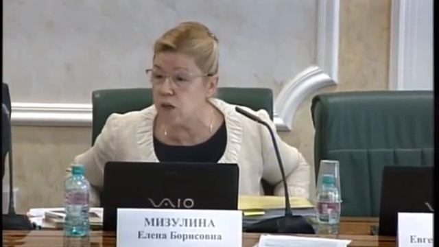 Выступление Мизулиной на Заседении комитета Совета Федерации 28 06 2016 смотреть онлайн