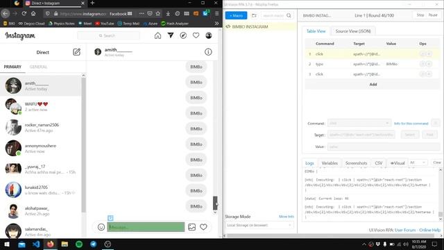 Instagram Message Flooder | DM Bomber | Simplest Selenium IDE in Firefox/Chrome/Opera/Safari | TAZE смотреть онлайн