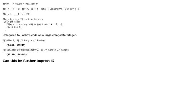 Code Review: List of integer factorization into n terms смотреть онлайн