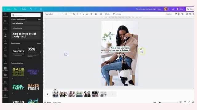 How to create a PHOTO only INSTAGRAM REEL in Canva смотреть онлайн