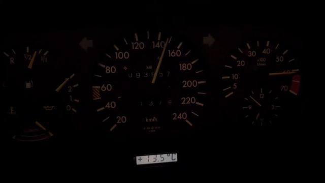 Mercedes-Benz W126 300SE Acceleration 0-180 KM/H