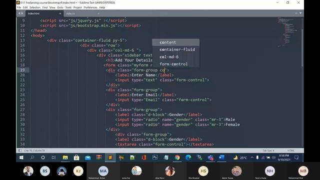 how to create form and table in bootstrap | responsive form and table September 11, 2021 смотреть онлайн