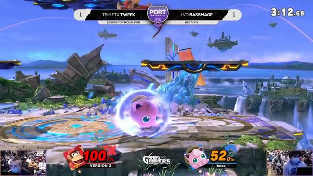 Port 6 Top 12 - Tweek (Diddy Kong) Vs. BassMage (Puff) SSBU Ultimate Tournament смотреть онлайн