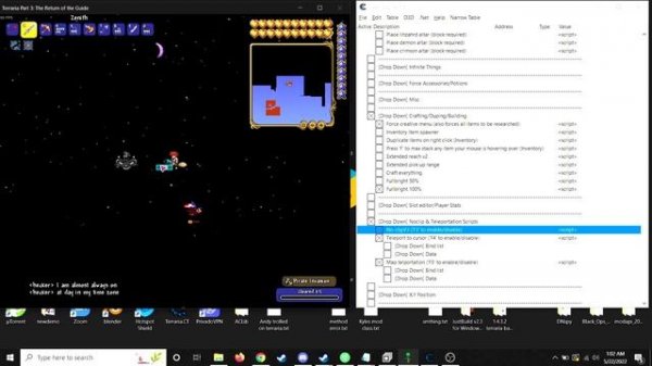 Terraria Cheat Engine Hack - [100+ SCRIPTS] - New Scripts Terraria 1.4.3.6
