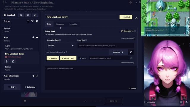 Novel AI Tutorial 3: Lorebook - Playing Phantasy Star Generation 1 with the AI смотреть онлайн