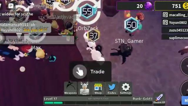 roblox survive the killer trading server moment смотреть онлайн