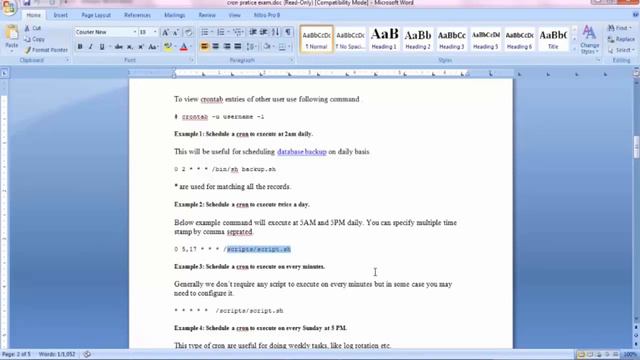 RHCSA Introducing Crontab Video    | Multisoft Systems