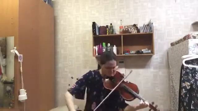 Bach Sonata for solo violin #1 in G minor BWV 1001 Adagio, Ануш Казарян, скрипка смотреть онлайн