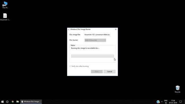 Create Linux Mint Bootable DVD on Windows смотреть онлайн