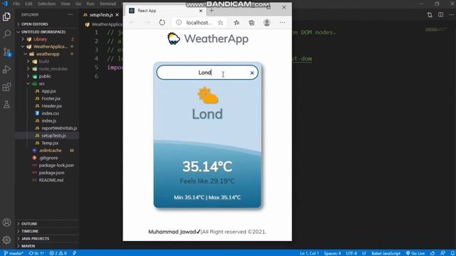 WeatherApp using Reactjs, hooks and WeatherApi?️. смотреть онлайн