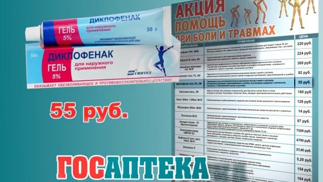 Помощь при болях и травмах - Аптечная сеть "Омское лекарство" смотреть онлайн