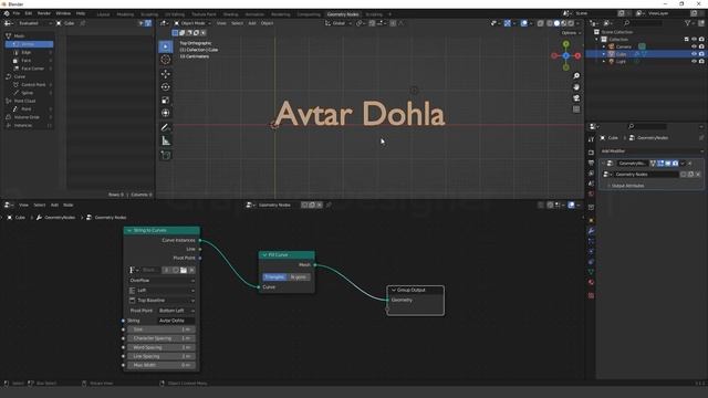 How to Add Text through Geometry Nodes Modifier | Blender 3.1.2 New Features in Geometry Nodes смотреть онлайн