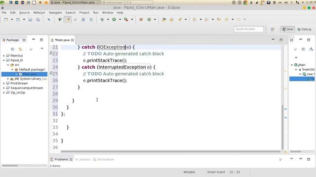 179 Java advanced IO Piped IO الادخال والاخراج смотреть онлайн